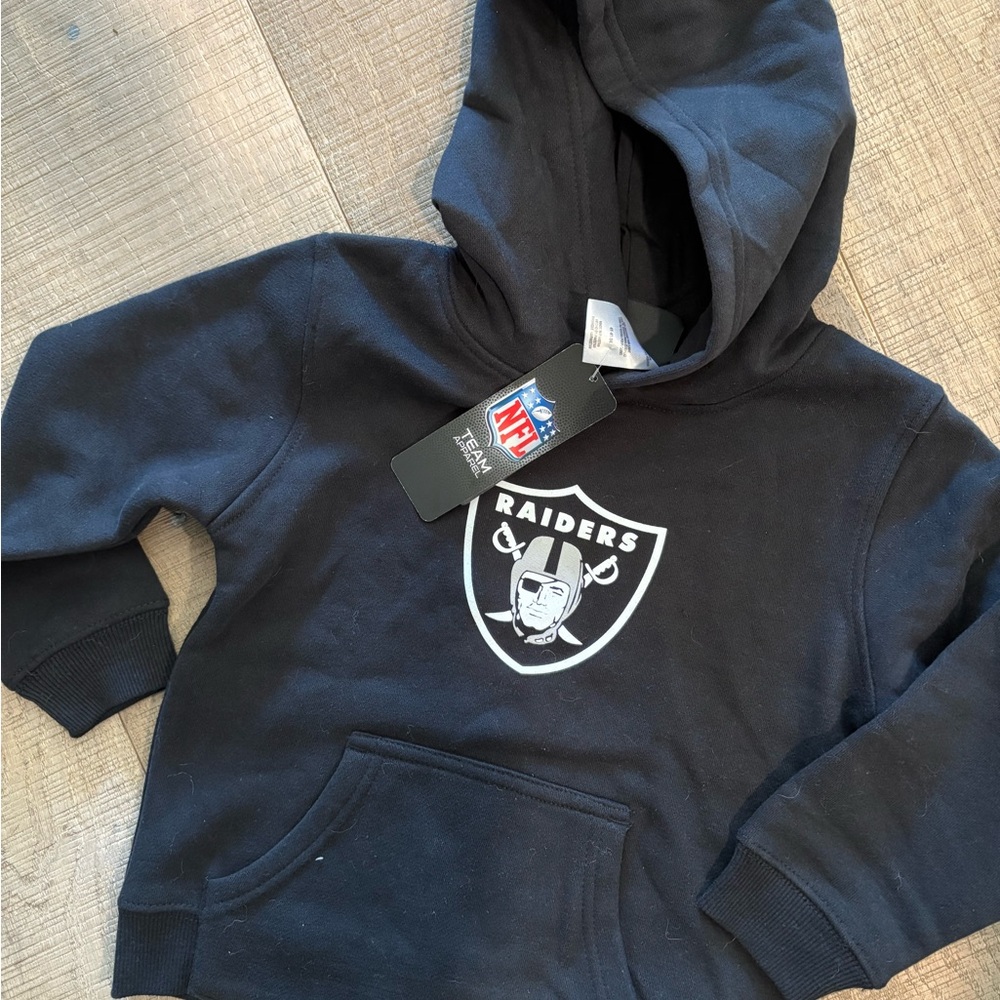 NFL Black Sweatshirt with Raiders Logo